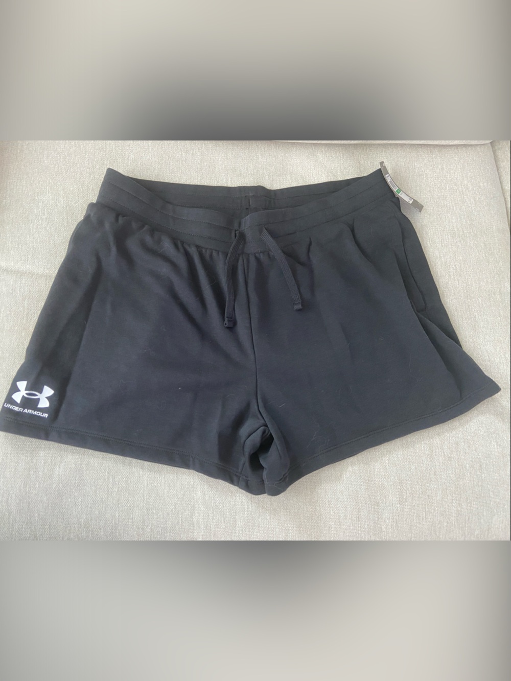 Under Armour Black Women's Athletic Drawstring Shorts NWT